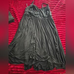 Black knit dress